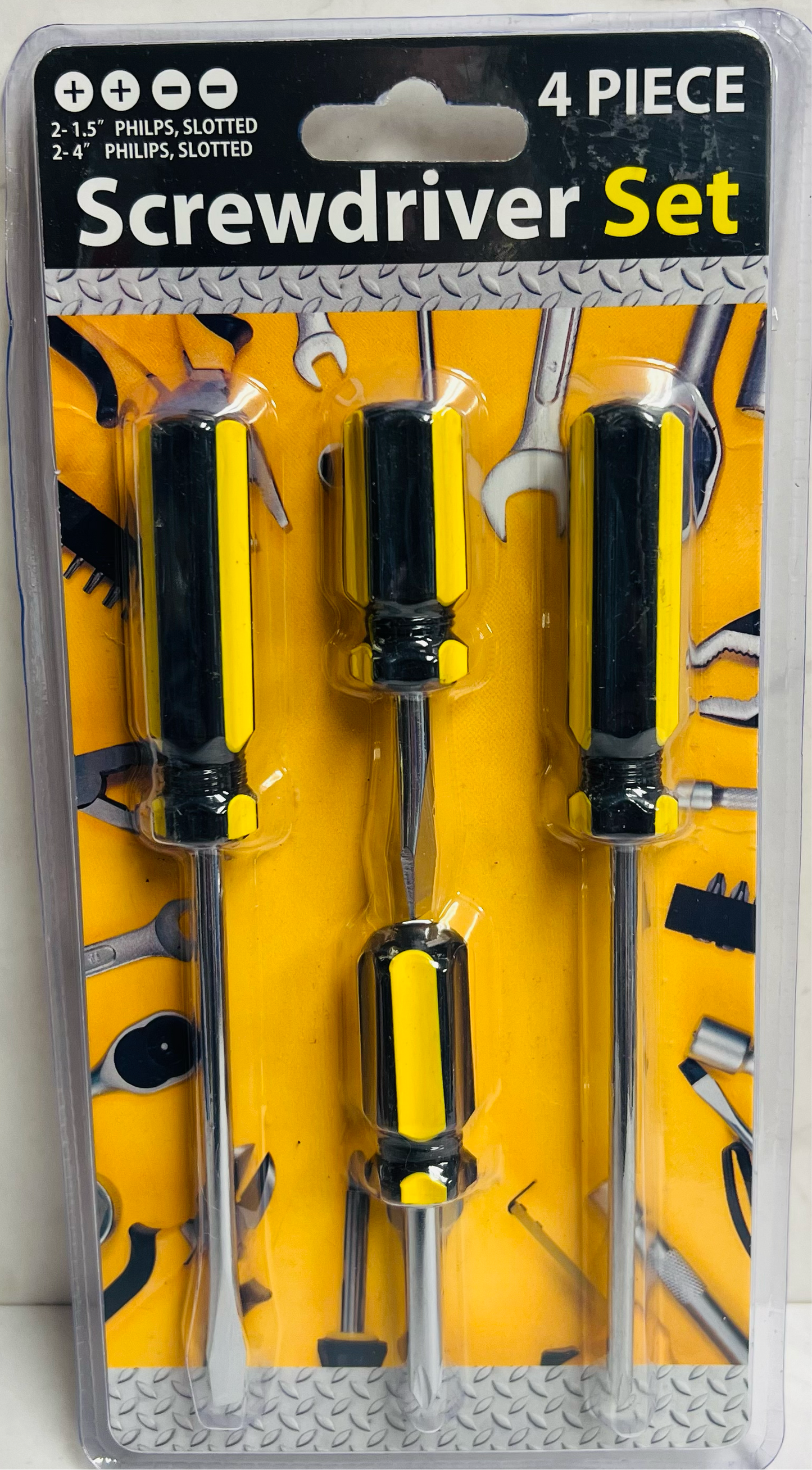 4 Piece Screwdriver Set