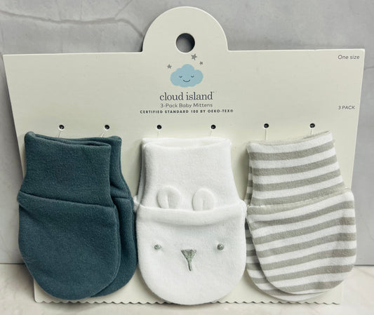 Cloud Island Baby Mittens